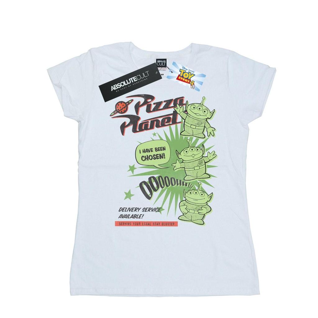 Disney Womens/Ladies Toy Story 4 Pizza Planet Little Green Men Cotton T-Shirt