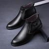 Модные мужские деловые формальные ботинки из натуральной кожи Мужская обувь Роскошные брендовые уличные дизайнерские ботинки Итальянские прочные мужские ботинки челси