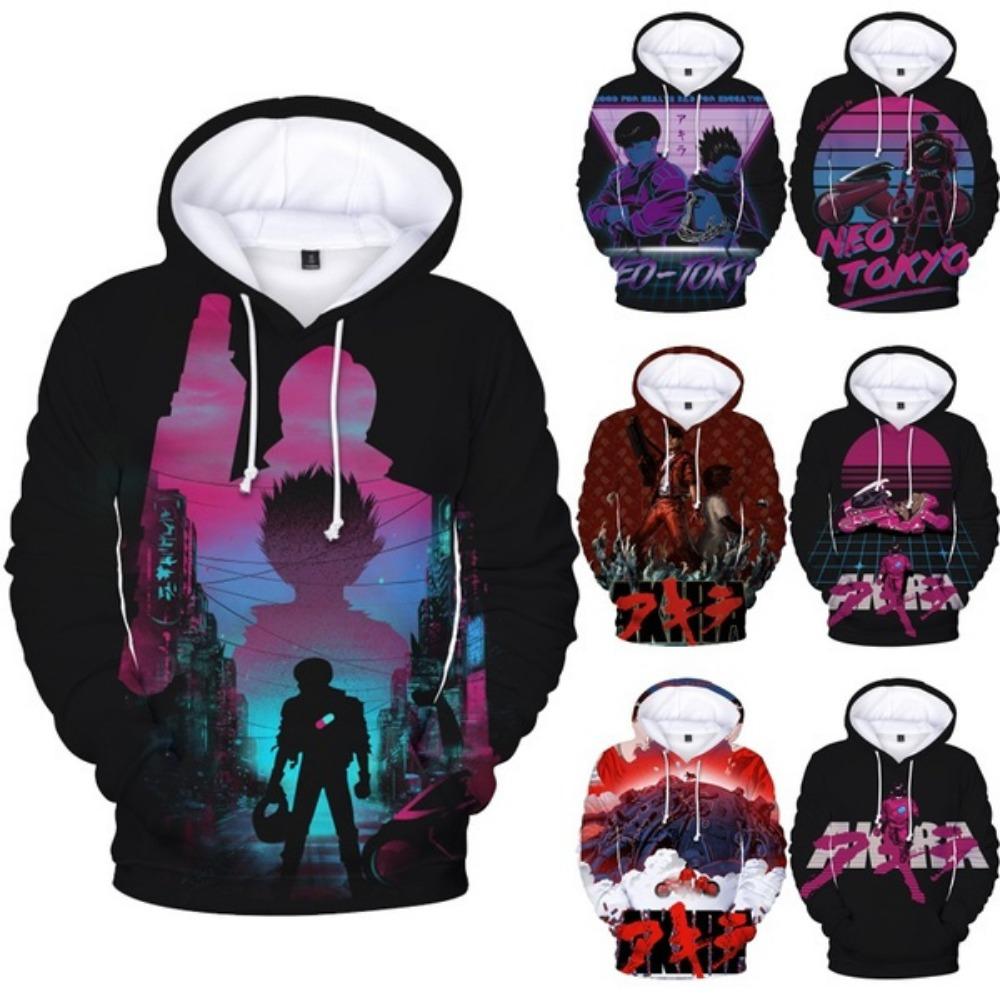 Крутые аниме Акира 3D толстовки мужские толстовки с длинным рукавом осень зима пуловеры топы