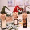 1PC Year Xmas Gift Home Decor Christmas Decoration Santa Claus Wine Bottle Cover Bags Elk Snowman