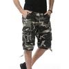Summer Mens Cargo Shorts Camouflage Twill Chino Knee Length Pants Pockets Beach Pants
