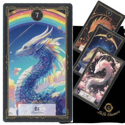 [Японский] Dragon Zine Card Премиум Оракульные Карты с Японским Комментарием, Таро Божества Дракона, Гадание [Аутентичные]