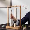 Multifunctional Bamboo Pen Holder: Calligraphy Beginner’s Hanging Brush Rack