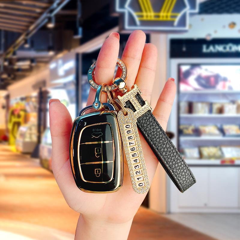 Унисекс чехол для ключей для Hyundai ix35, Elantra, Tucson, Mistra и Sonata
