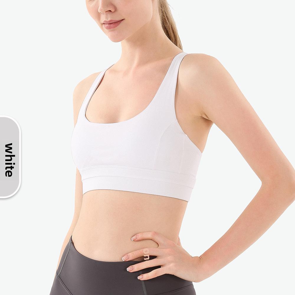 Противоударный спортивный бюстгальтер: Европейский и американский быстросохнущий, высокопрочный поддерживающий жилет для йоги со стильным дизайном спины для женщин