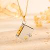Openable Book Pendant Necklace Metal Lovers Choker Necklace Chic Women's Sweater Chain  Girls