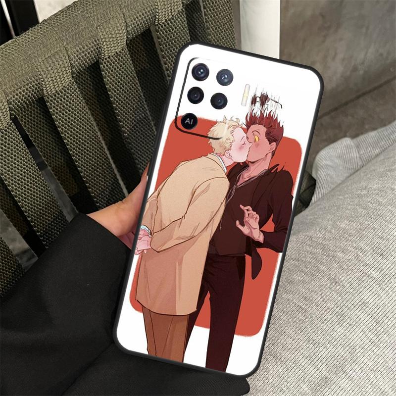 Чехол Good Omens для Oppo A18 A38 A58 A78 A98 A74 A94 A54 A40 A60 A80 A16 A76 A96 A15 A57S A17 A77