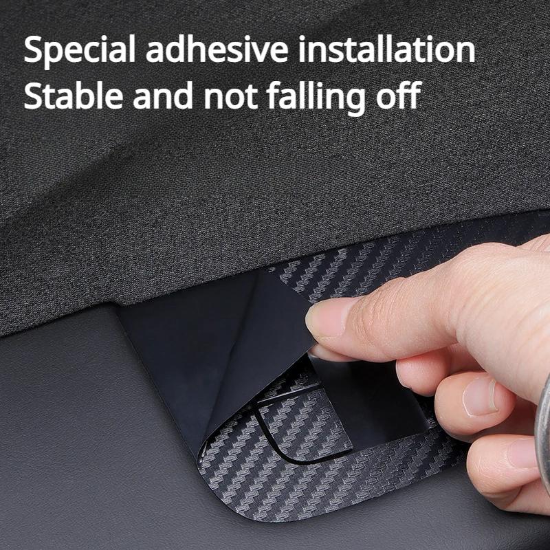 Для Tesla Model 3+ Highland 2024 Наклейка на кнопку подъема окна из углеродного волокна, накладка на кнопку переключателя панели управления для Model 3+