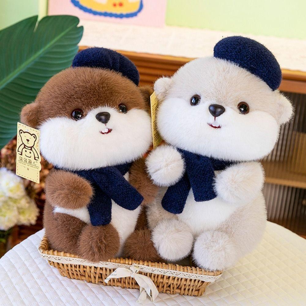 Soft Beaver Plush Doll Collection Squirrel Plush Toy Little Otter Plush Toy Home Decor