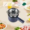Electric Pot 1.8L Frying Pan for Pasta Steak Oatmeal Ramen Eggs