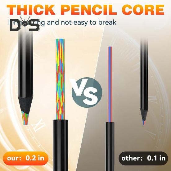 Набор из 8/12 градиентных радужных карандашей для детей и взрослых, гигантские цветные карандаши для рисования, раскрашивания, карандаши для рисования, художественные школьные принадлежности