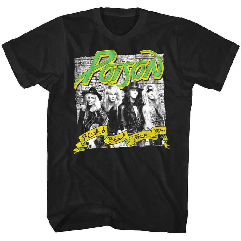 Poison Flesh & Blood Tour 90's Unisex T-Shirt