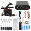 Complete Tattoo Kit Tattoo Coil Machine Black Tattoo Power Supply Professional Tattoo Machine Tools