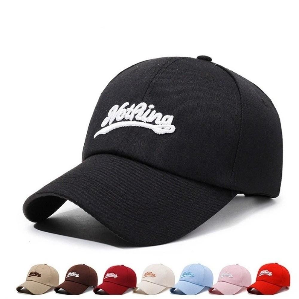 Breathable Baseball Hat Letter Embroidery Duck Tongue Cap Fashion Duckbill Cap Women Men