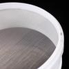 White Plastic Fine Mesh Strainer Flour Colander Sifter Sieve Kitchen Tool