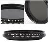 Junestar ND Lens Filter Neutral Density ND2‑400 Adjustable for SLr Mirrorless Camera Lenses(46mm )