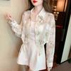 Printed Sun-protective Shirt for Women In Summer Thin Style with A Sense of Design Loose Short-style Cardigan As A Top and Coat