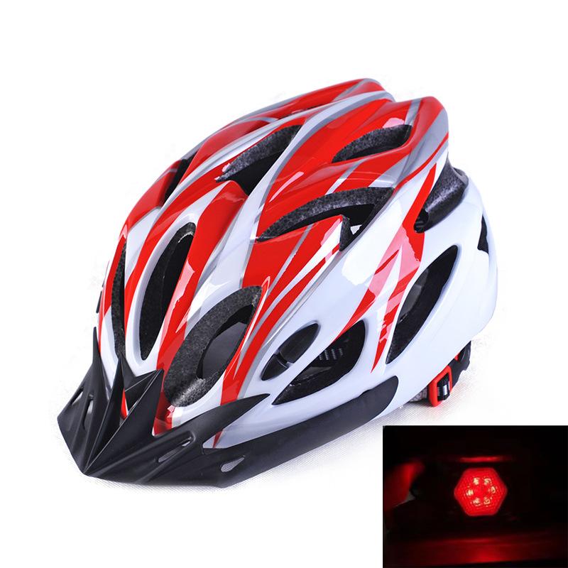 Велосипедный шлем с интегрированной формовкой и задним фонарем Велосипедный шлем для езды на горном велосипеде Защитный шлем для вождения