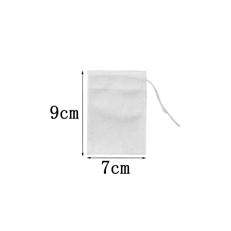 100 шт. чайных пакетиков из нетканого материала, пакетики для чайного фильтра для специй, чайный инфузер с запайкой, одноразовые запаиваемые фильтры для специй, чайные пакетики