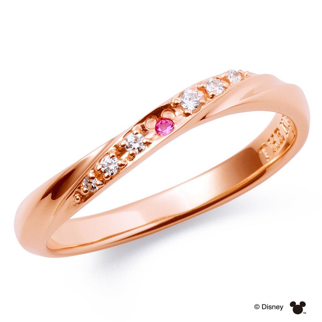 THE KISS Size 5 Hidden Ring for Perfect for Gift Wrapping and Box Included DI-SR1821PSP [Disney Collection] Mickey/Silver Women, Christmas,