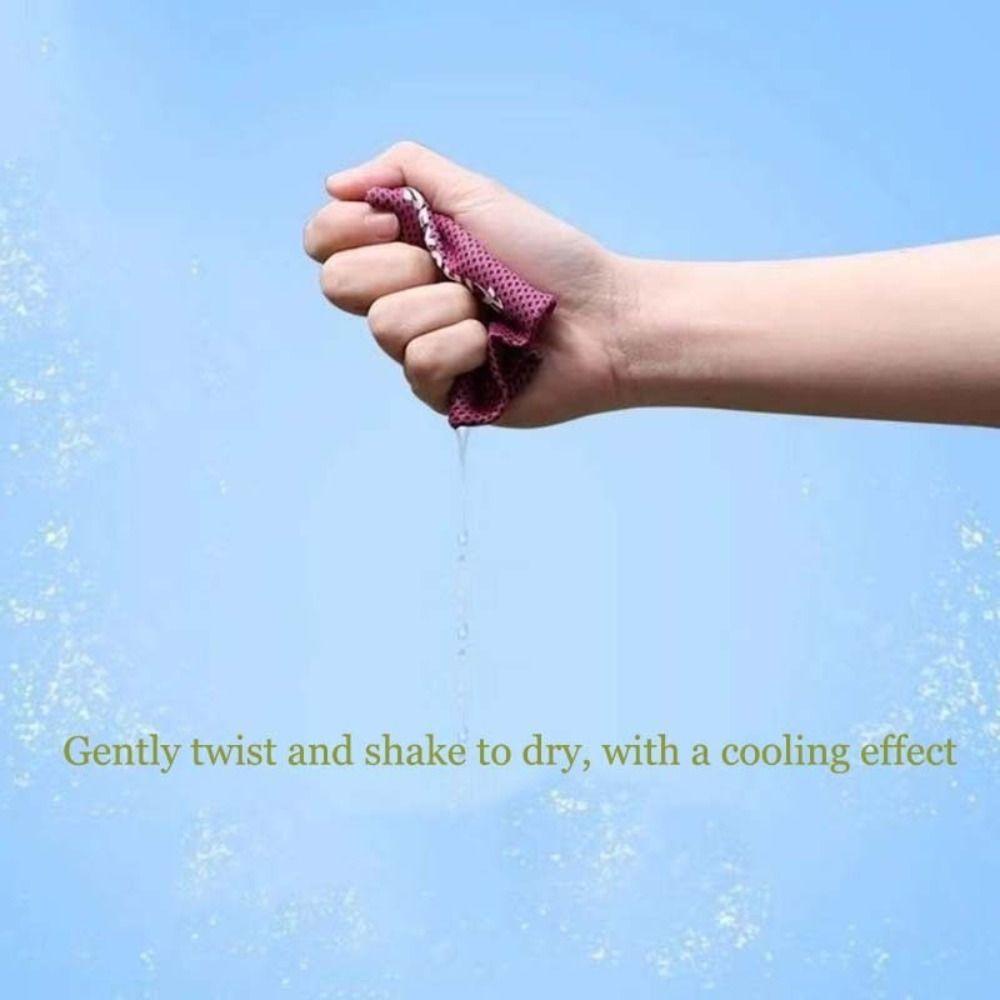 Ice Silk Polyester Ice Cooling Wristbands Elastic Wrist Sleeve New Sport Wristbands Running Gym