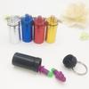 Aluminium Household Storage Sets with Telescopic Spoon Water-proof Bottle Stash Sealing Keychain Container