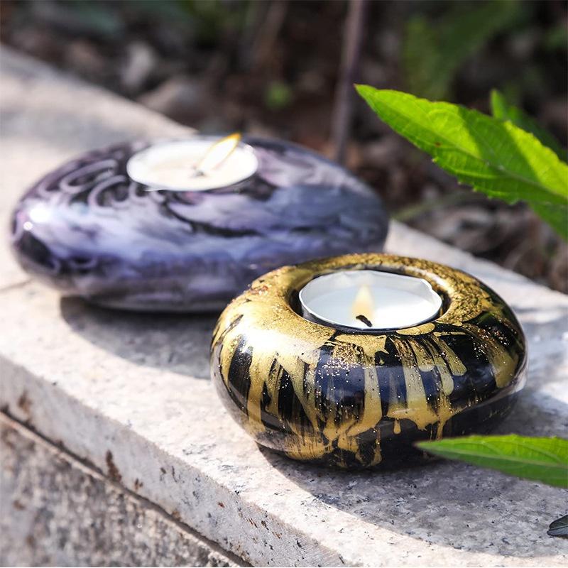 Овальный круглый горшок для суккулентов, бетонный подсвечник, силиконовая форма, булыжник, цемент, цветочный горшок, гипс, подсвечник, контейнер, форма