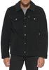 Demi-season Jacket Corduroy Sherpa Lined Trucker Jacket Black