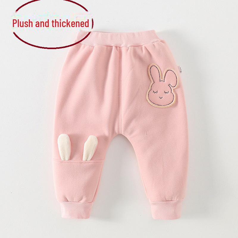 Утепленные зимние детские штаны: Повседневные брюки на бархатной подкладке для мальчиков и девочек