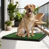 Artificial Grass Dog Pee Pad Fake Turf Pet Potty Pad with Tray Washable 3-Layer Reusable Puppy Training Mat for Indoor Outdoor Use Small Medium Dogs