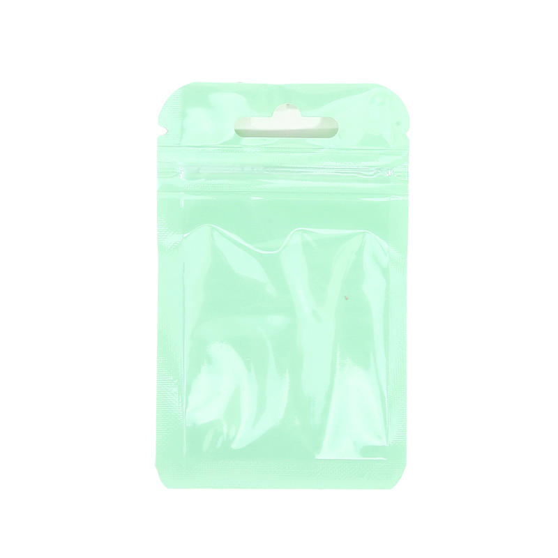 100pcs Macaroon Candy Colors Jewelry Bags For Necklace Earrings Ring Hair Clip Travel Plastic Jewelry Package Storage Bag