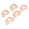 5Pcs Wooden Baby Teething Toys Teether SnailShape Pendent DIY Necklace Pacifier Chain