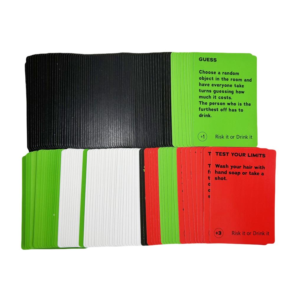 Рискни или выпей Веселая игра для вечеринки в колледже Карточная игра Питьевая доска Колода Предигровая ночь Веселые приключения Пара Объединяйся