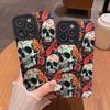 Scary Skull-patterned Softcase iPhone 16 15 14 12 11 13 Pro Max 14Plus 12 13 Mini 7 8 Plus X XS Max XR Rear Cover