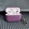 PU Leather Solid Color Wireless Earphone Case for Airpods Pro 2 & Airpods 4 3 2 1 Scratch-proof Drop-proof Inner Flocking Cover
