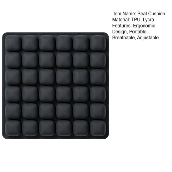 Подушка для путешествий 3D Air надувная подушка для сиденья с нескользящей подошвой Эргономичный дизайн Дышащая регулируемая портативная подушка для путешествий