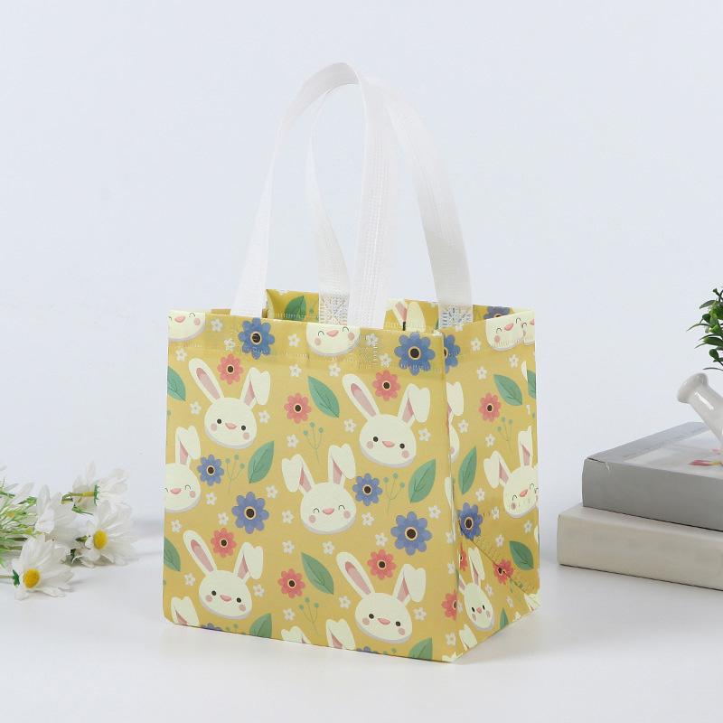 1 шт., сумка для пасхального подарка с кроликом, нетканая сумка для хранения, упаковочная сумка, портативное украшение для вечеринки, яйцо