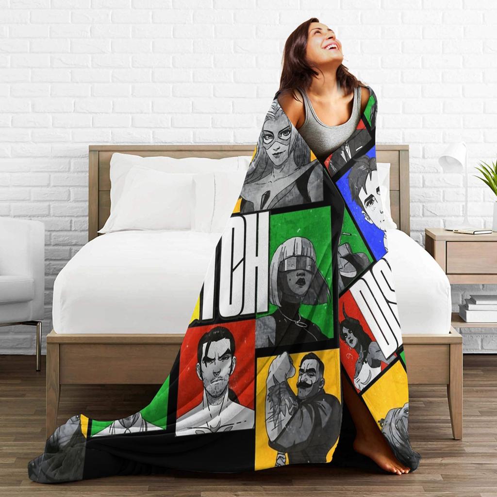 Dispatch game collage Throw Blanket for Couch Fuzzy Soft Plush Blanket 50x60 Inches Multiple Sizes Bedspreads for All Seasons