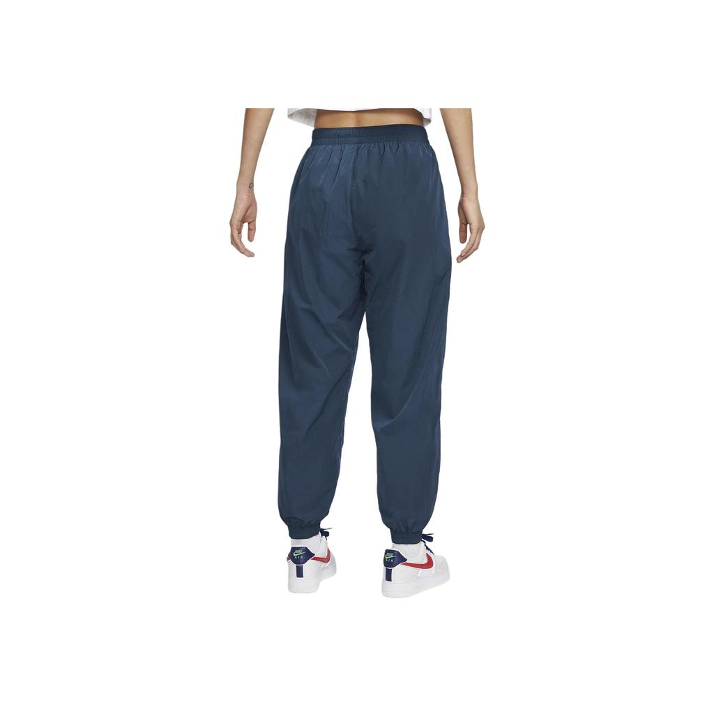 Nike Удобные спортивные брюки средней посадки с мягкими манжетами из трикотажа, женские, темно-синие, FV7669-478