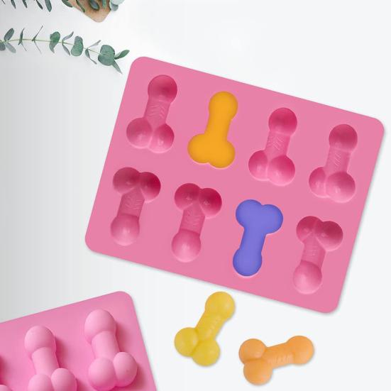 Non-stick Cake Mold Flexible Food Grade Unique Sexy Penis Ice Cube Mold Household Supplies MIT