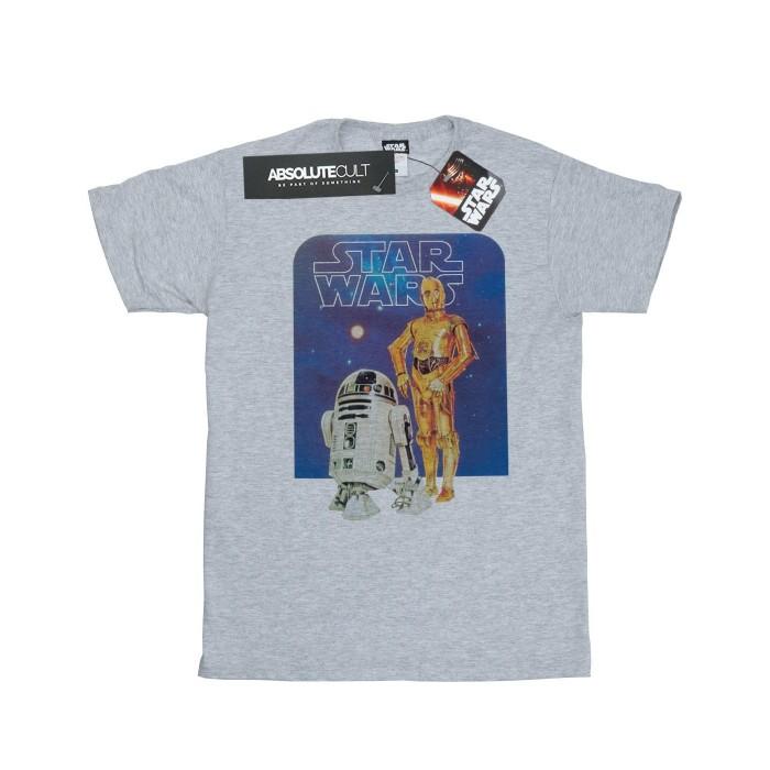 STAR WARS Mens R2-D2 And C-3PO T-Shirt