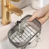 Removable Drain Soap Box Punch-Free Soap Rack Practical Suction Cup Sponge Soap Holder  for Home