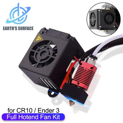 Комплект сопла хотенда в сборе, полный комплект экструдера MK8 J-Head с двойным охлаждающим вентилятором 12 В 24 В для 3D-принтера Ender3 CR10