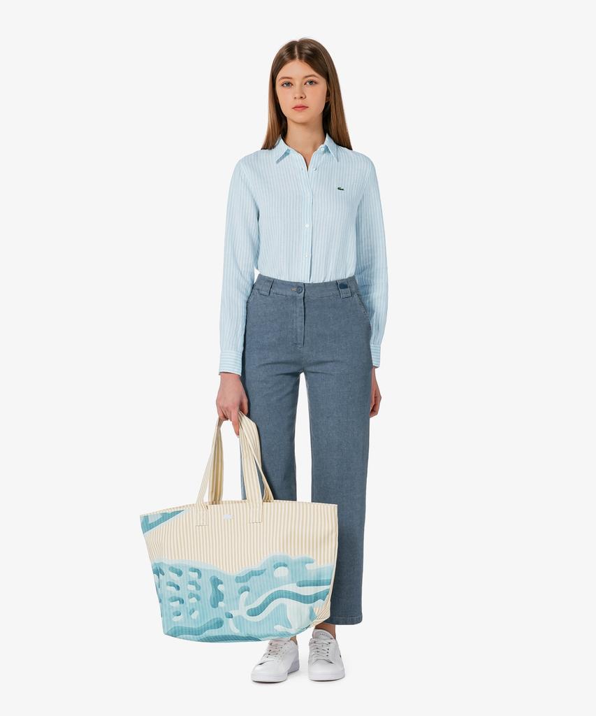 LACOSTE Women'S Regular Fit Linen Shirt Cf005E-56G Hbp