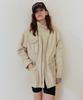 AFTERHOURS Washed Cotton Utility Jacket (Beige)
