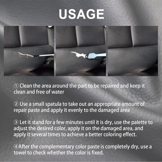 Advanced Leather Repair Gel 20ml Professional Leather Repair Kit Multifunctional Couch Jacket Furniture Repair Cream