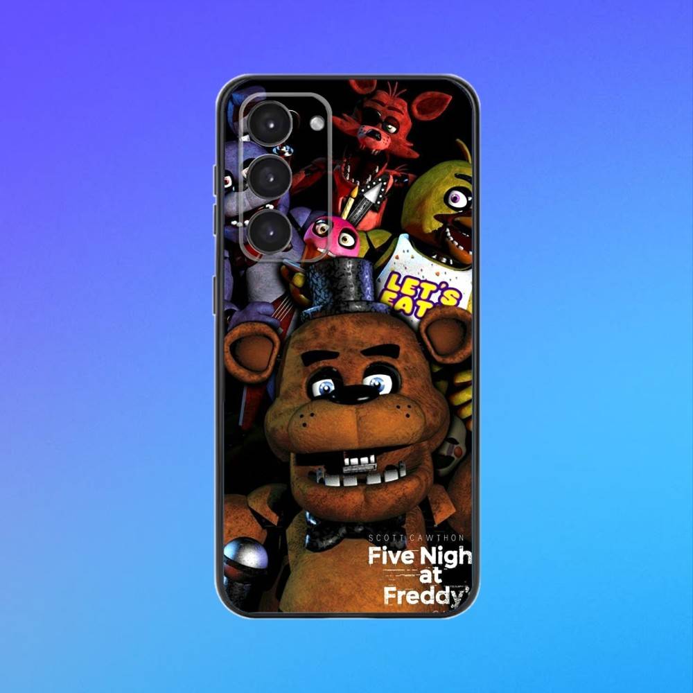 Чехол для телефона Five-Nights-At-Freddys F-Fnaf Для Samsung Galaxy A73,A72,A71,A70,A53,A52,A51,Других Мягкий Черный Чехол