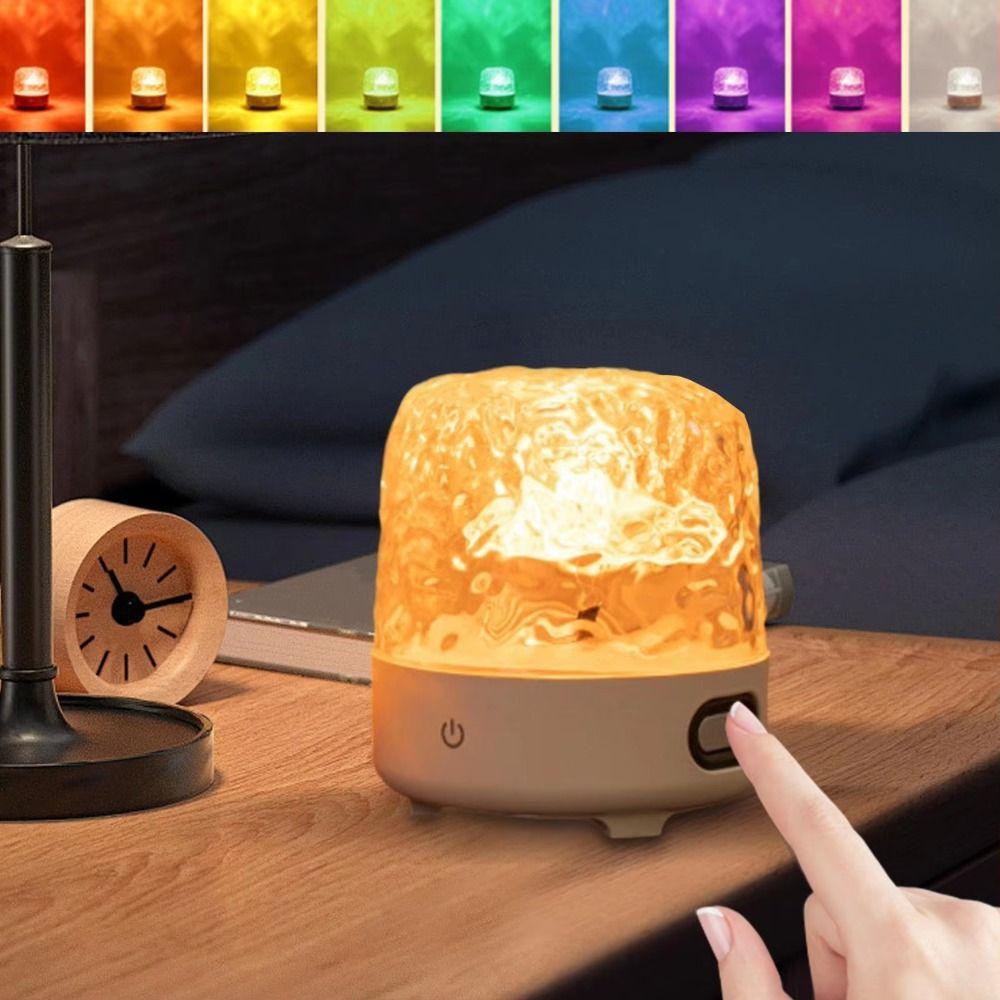 16 Colors Ocean Wave Projector Light Remote Control Water Ripple Lamp 3D Aurora Light Home Decor