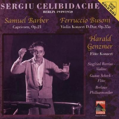 CD ПАРИКМАХЕР, БУЗОНИ; ГЕНЦМЕР - Челибидаке Берлин 1949 APL101523 Аудиофил Клас 2000 Не Япония Классика Б/У
