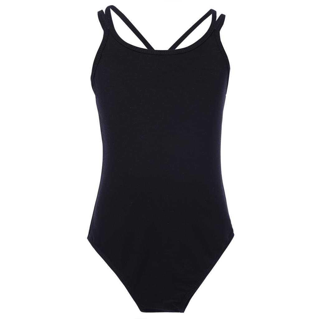 Детский купальник для балета и танцев на бретельках крест-накрест на спине для девочек